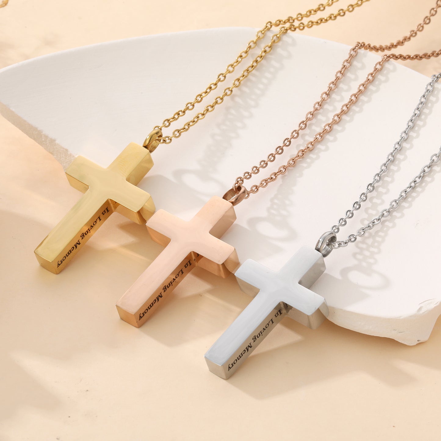 Personalized Cross Necklaces Urn