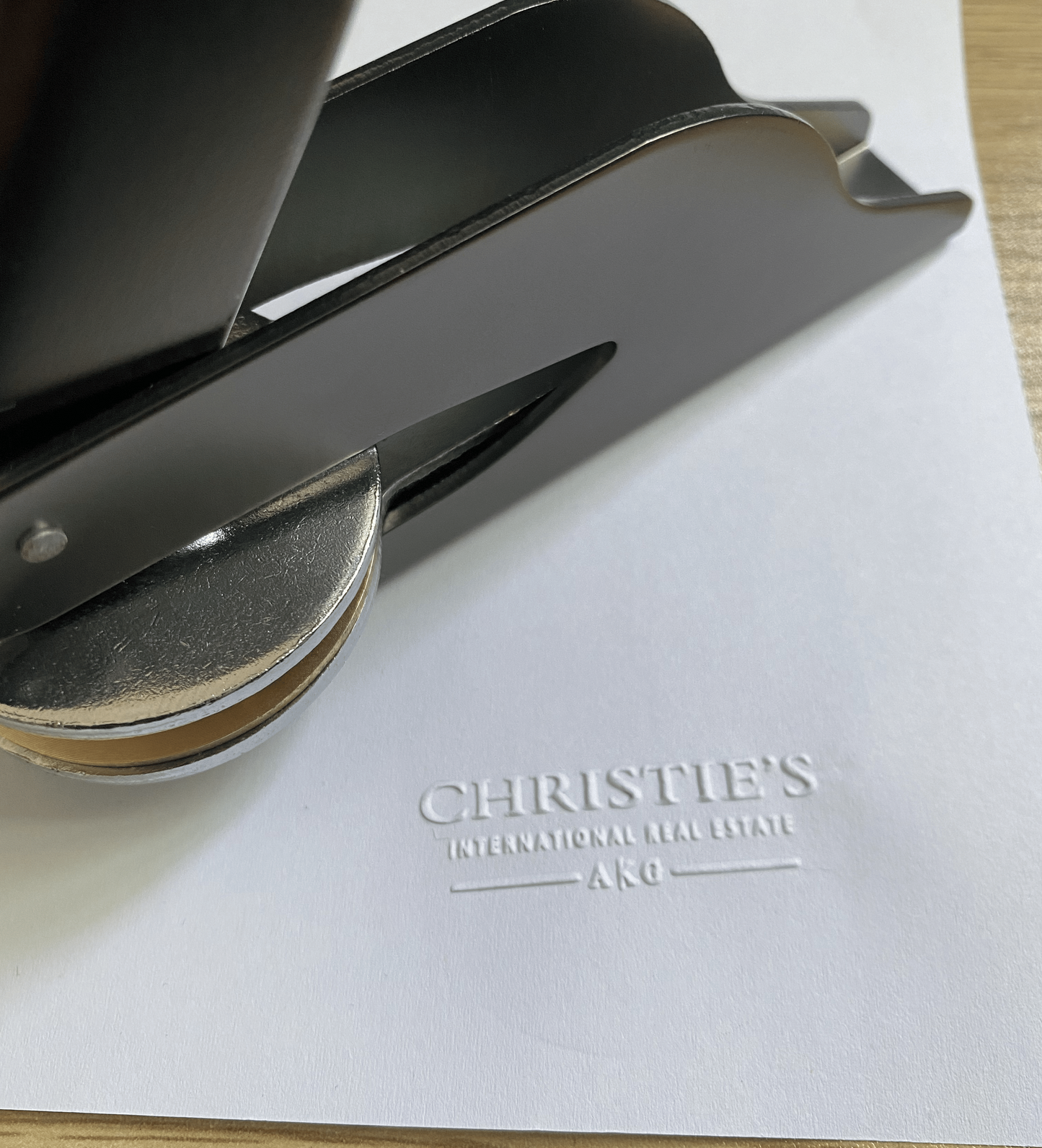 Your logo embossed