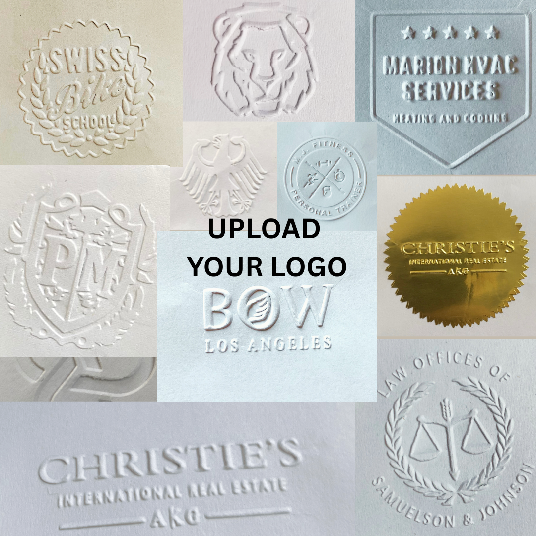 Your logo embossed